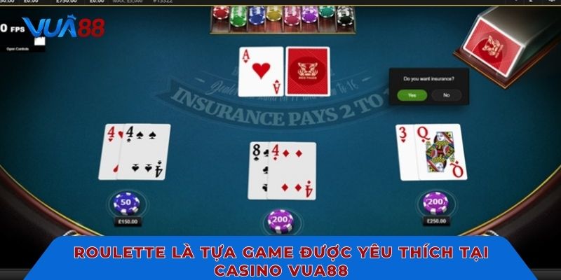 Roulette là tựa game được yêu thích tại casino Vua88